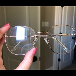Quay Australia Jezabell blue light glasses.